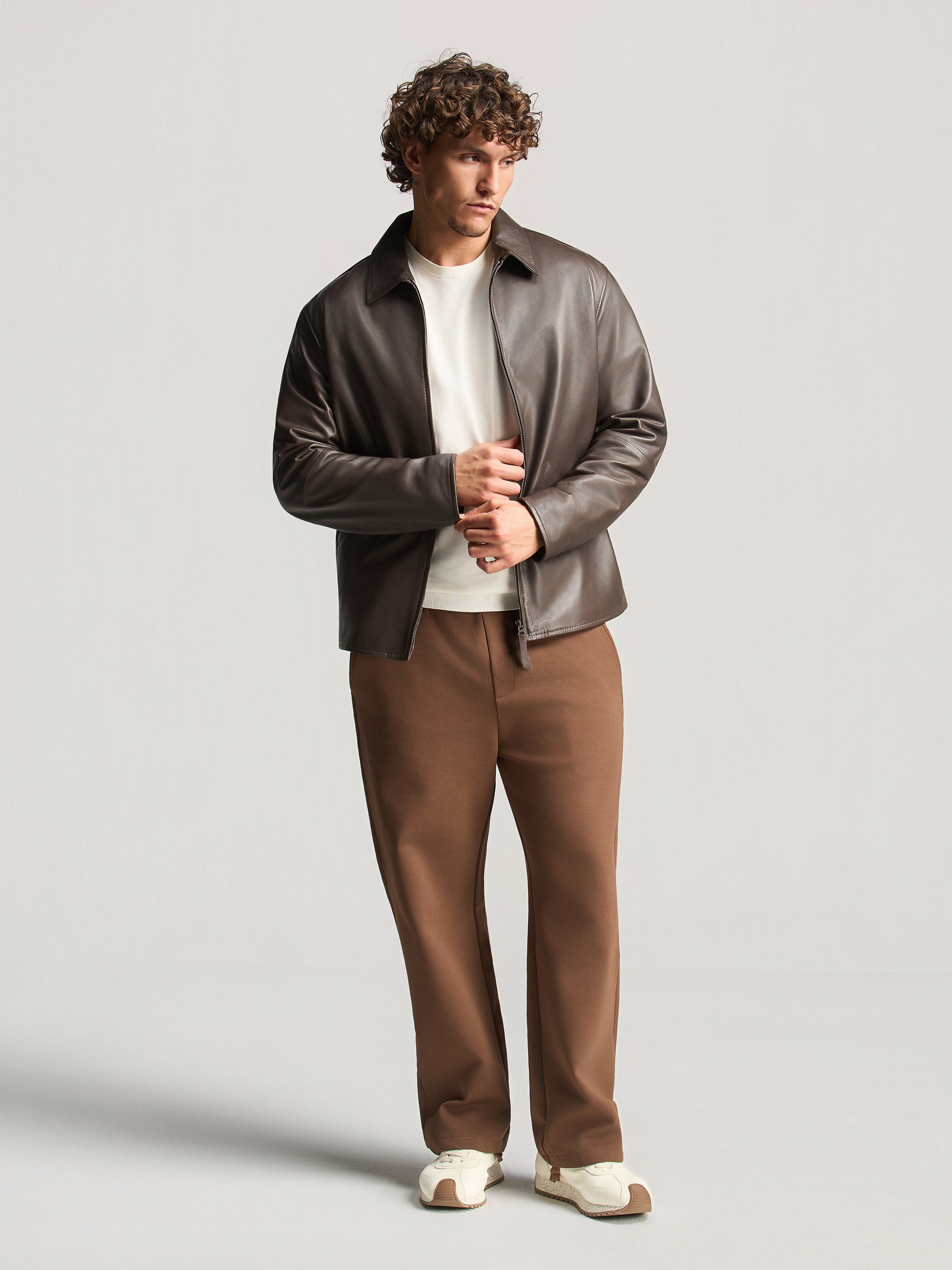 Brown Essential Relaxed Pants