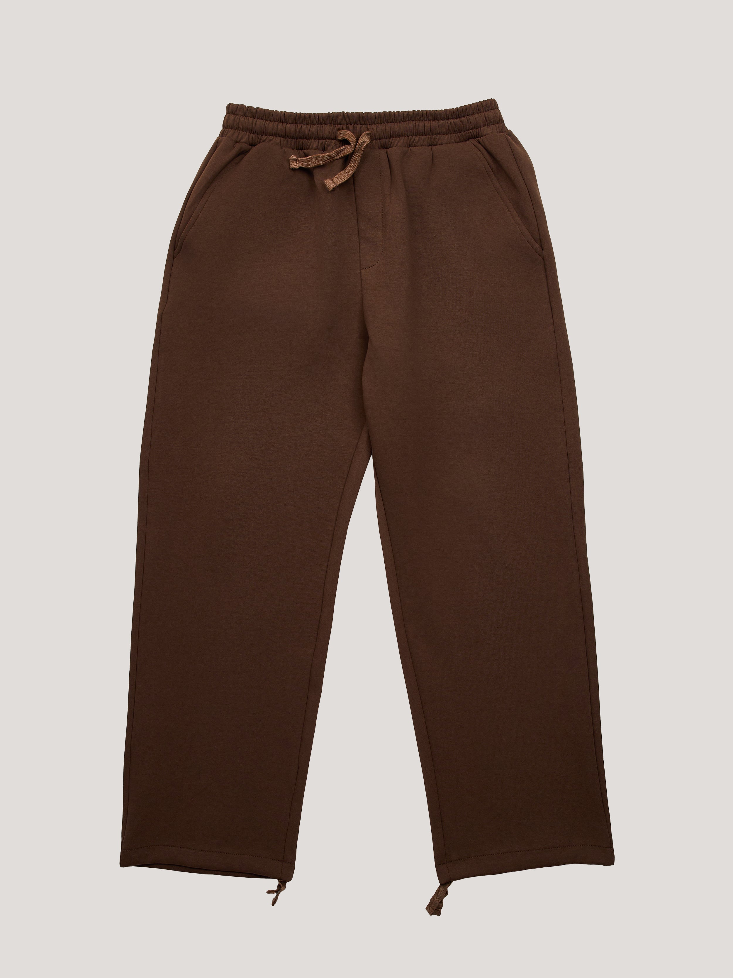Brown Essential Relaxed Pants