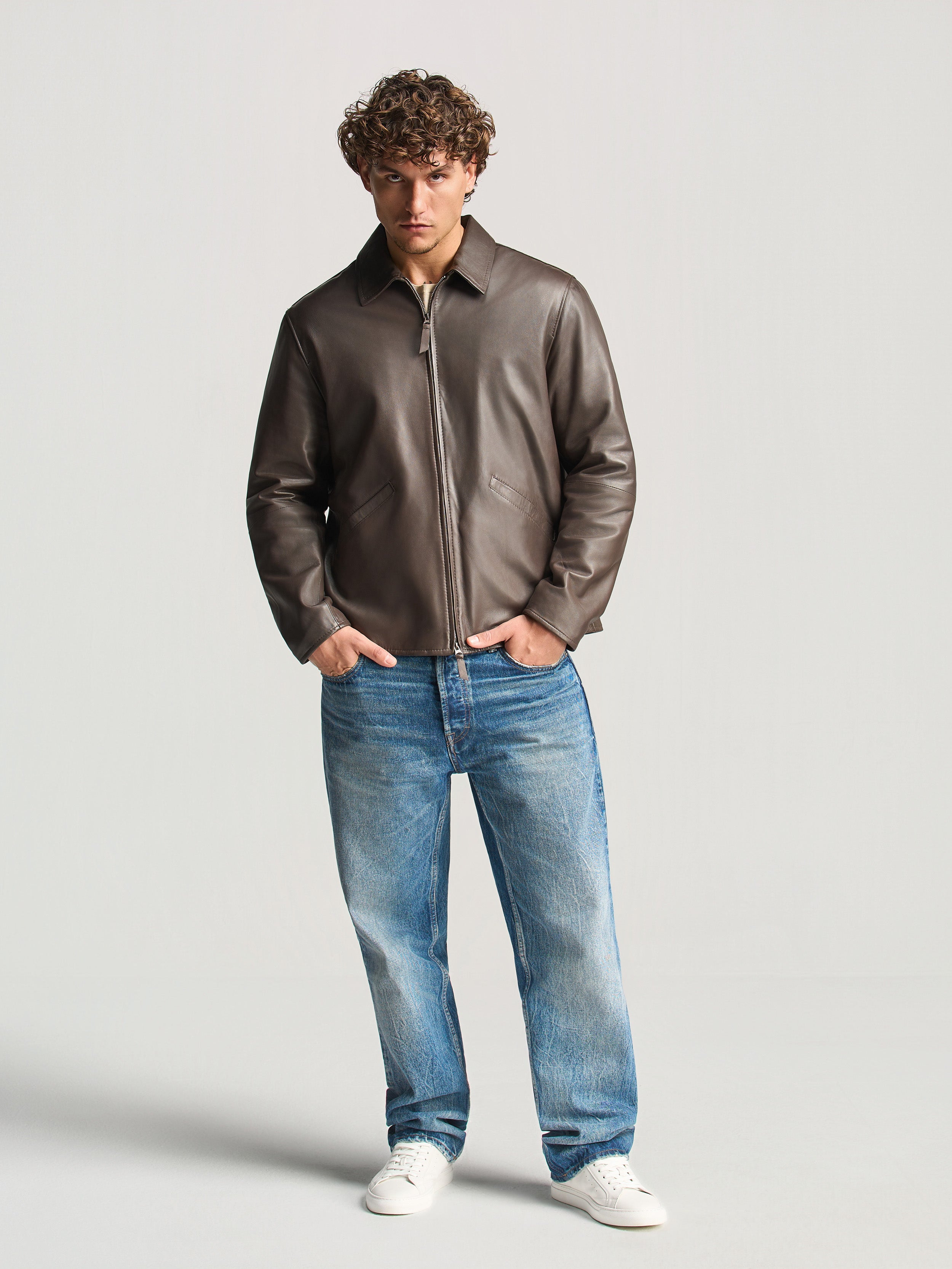NAPPA LEATHER RELAXED FIT JACKET