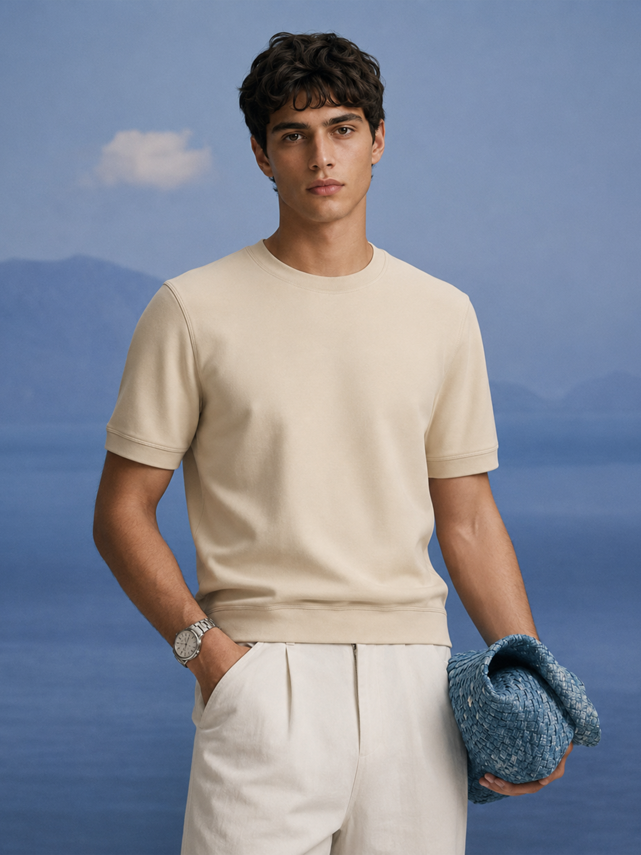 The Edge Beige Tee