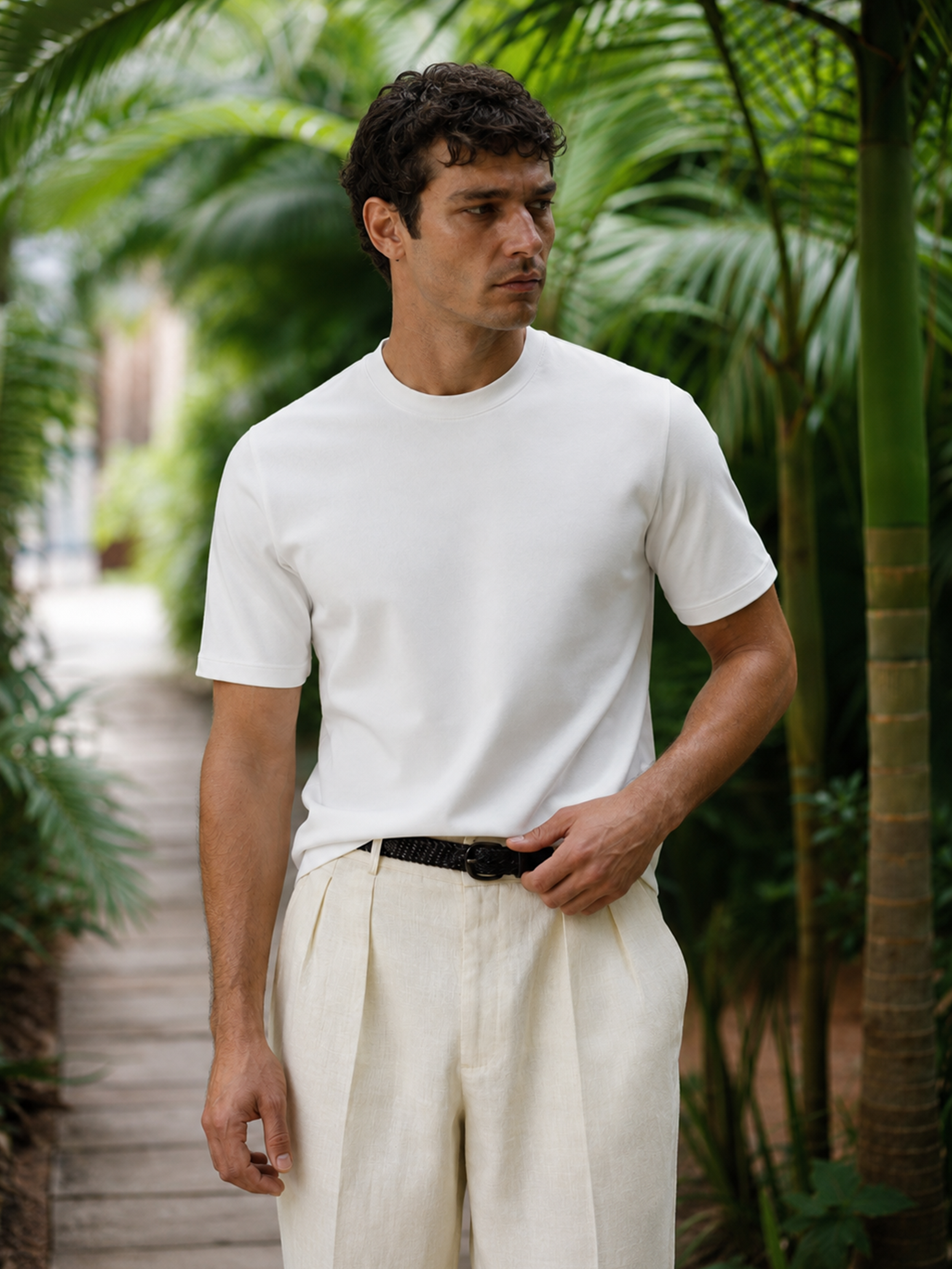 The Classic Off white Tee