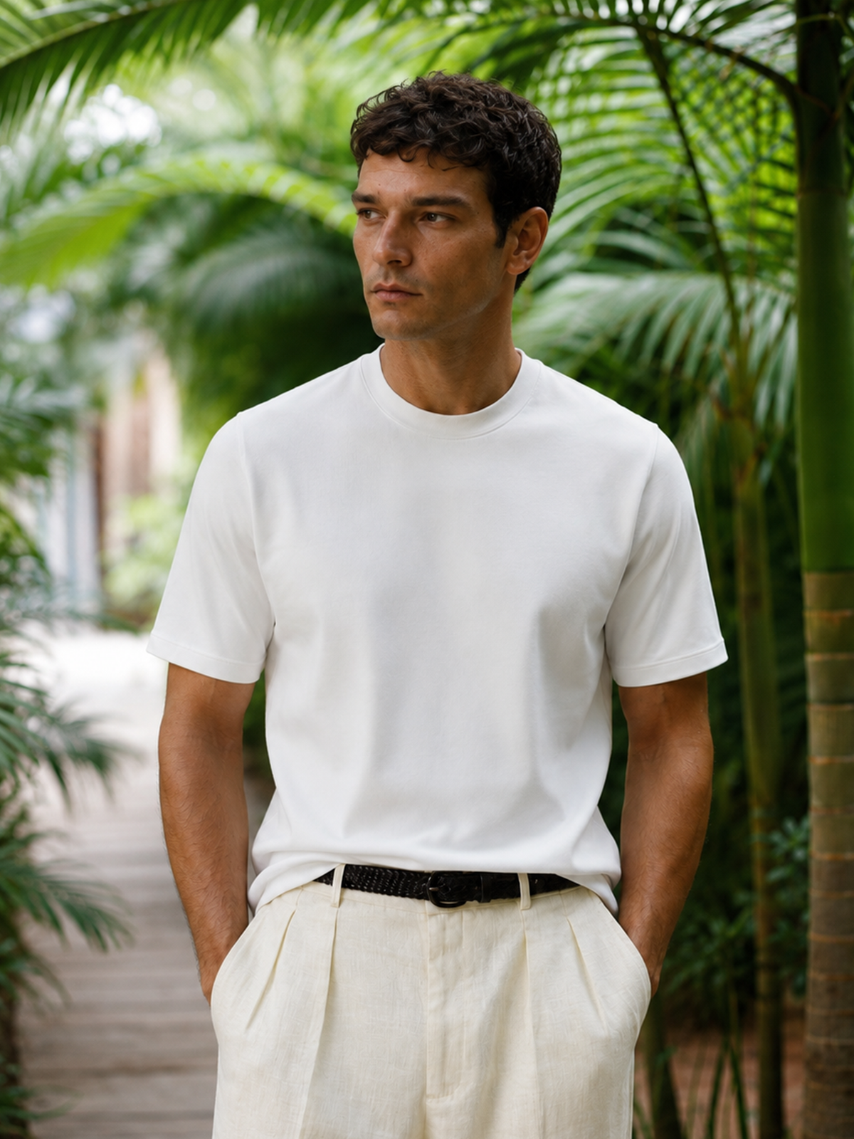 The Classic Off white Tee