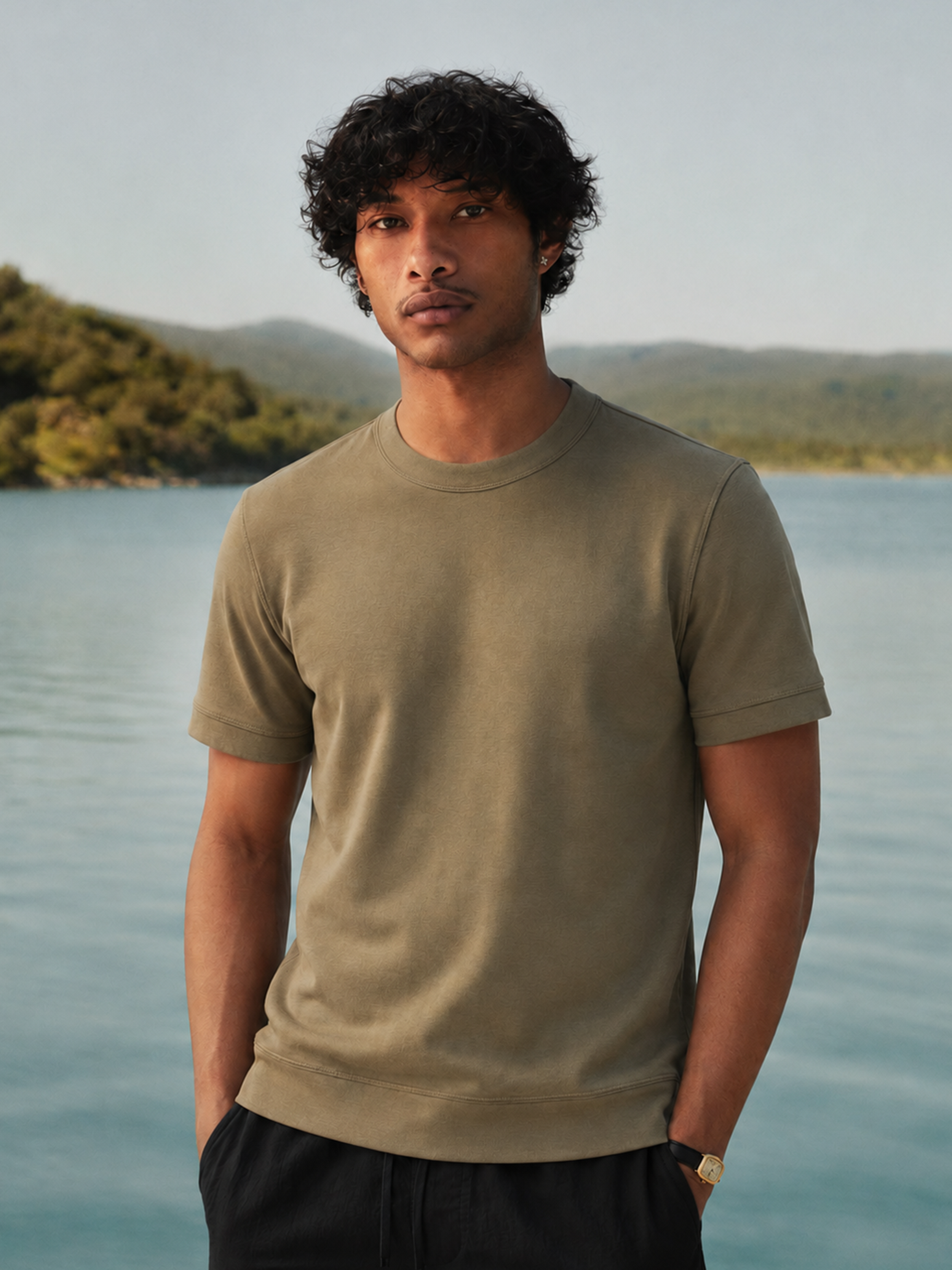 The Edge Olive Tee