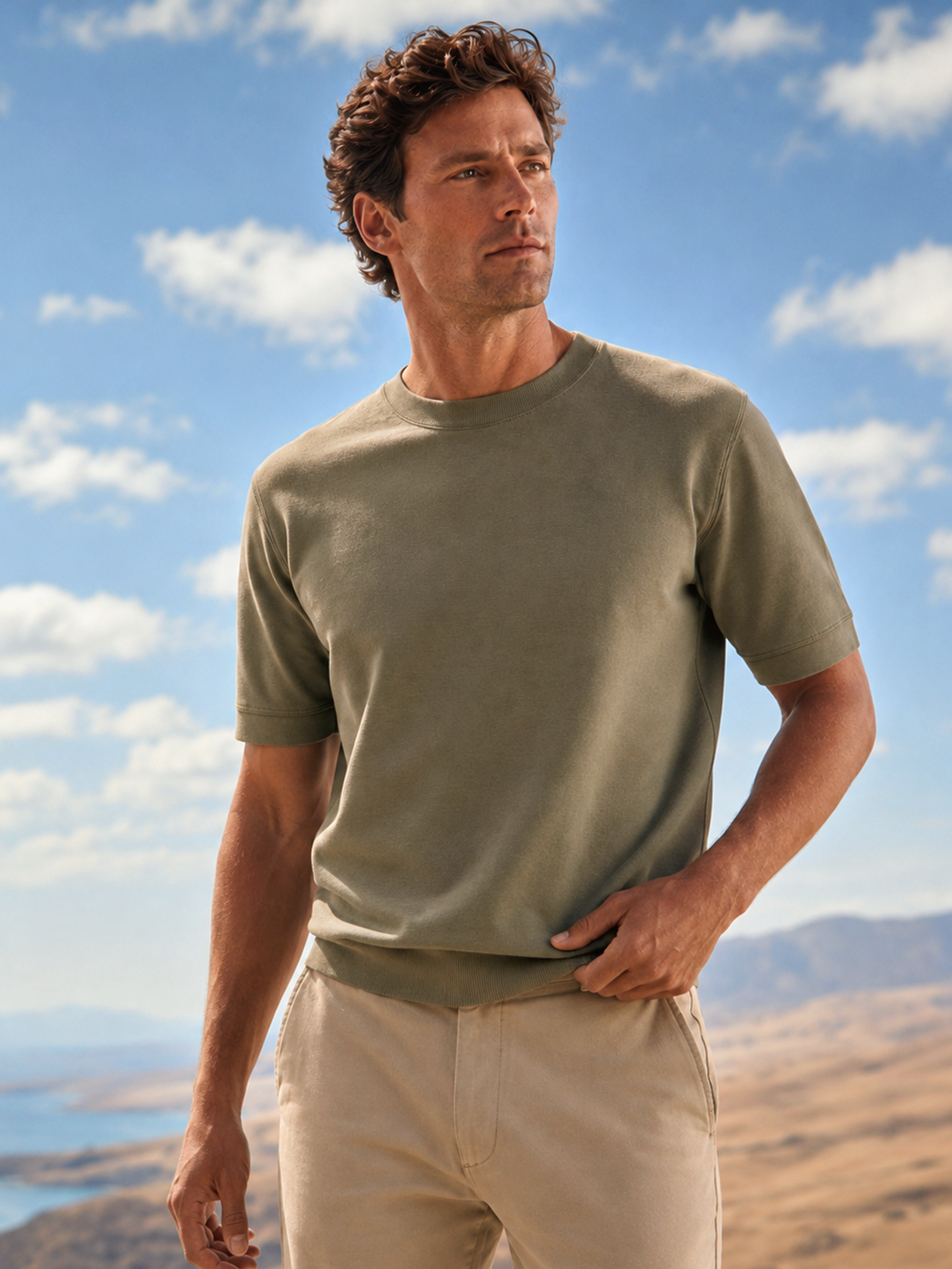 The Edge Olive Tee