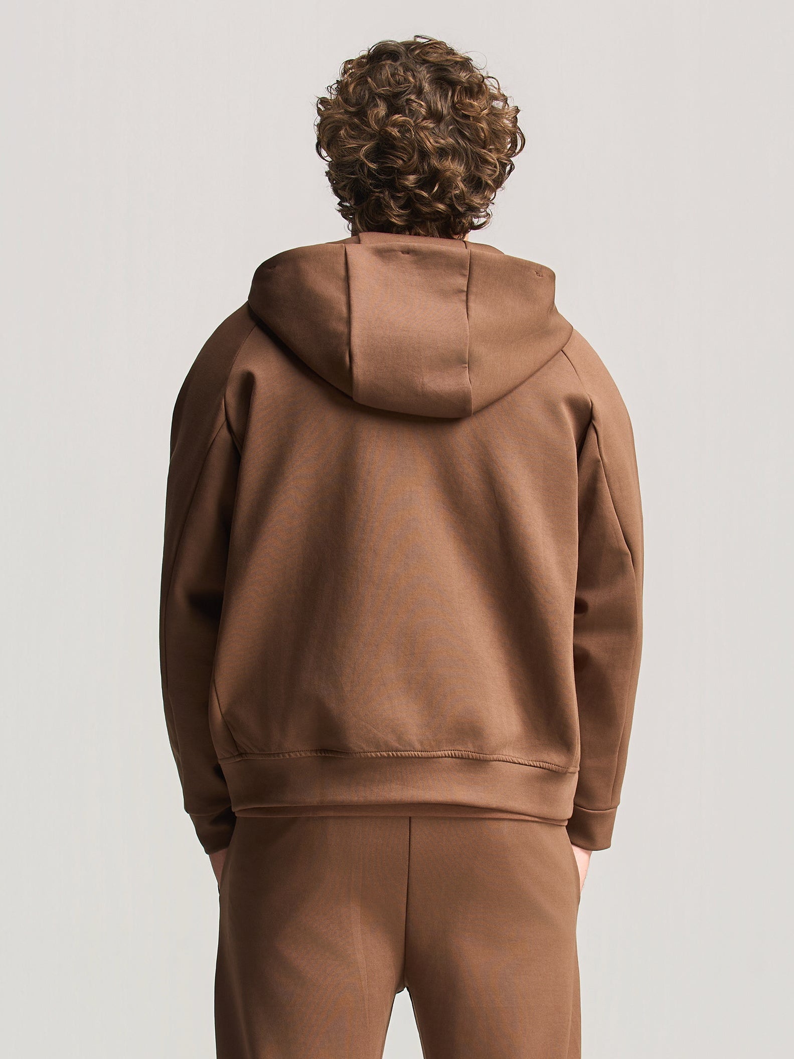 Brown Essential Hooded Jacket