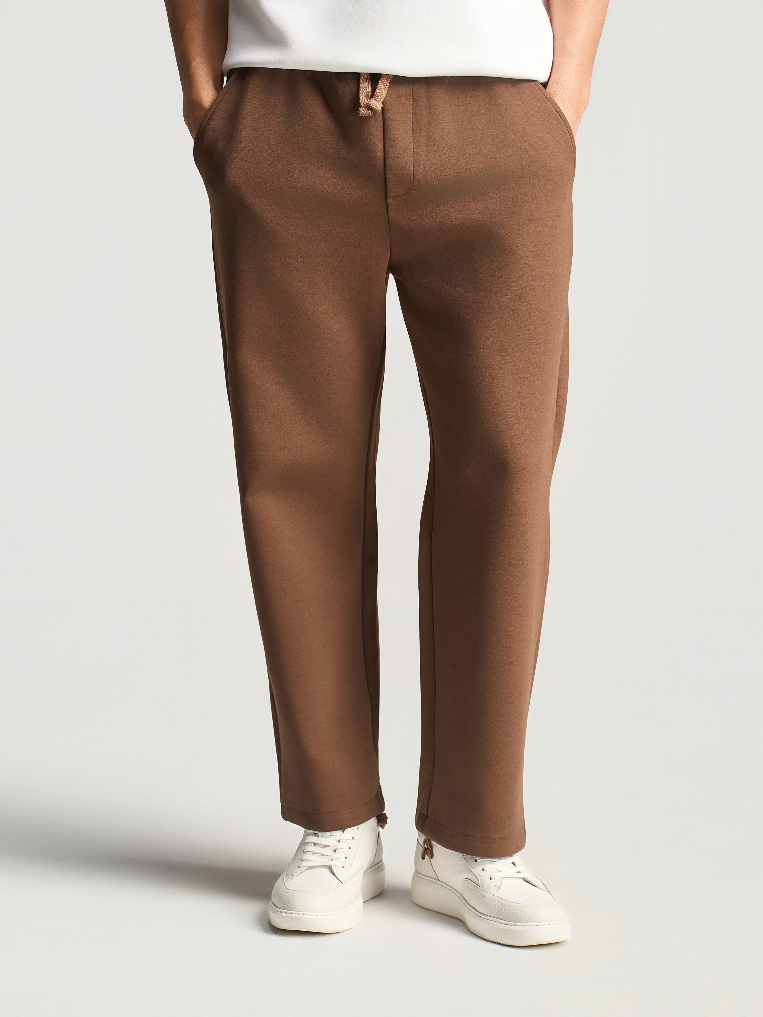 Brown Essential Relaxed Pants