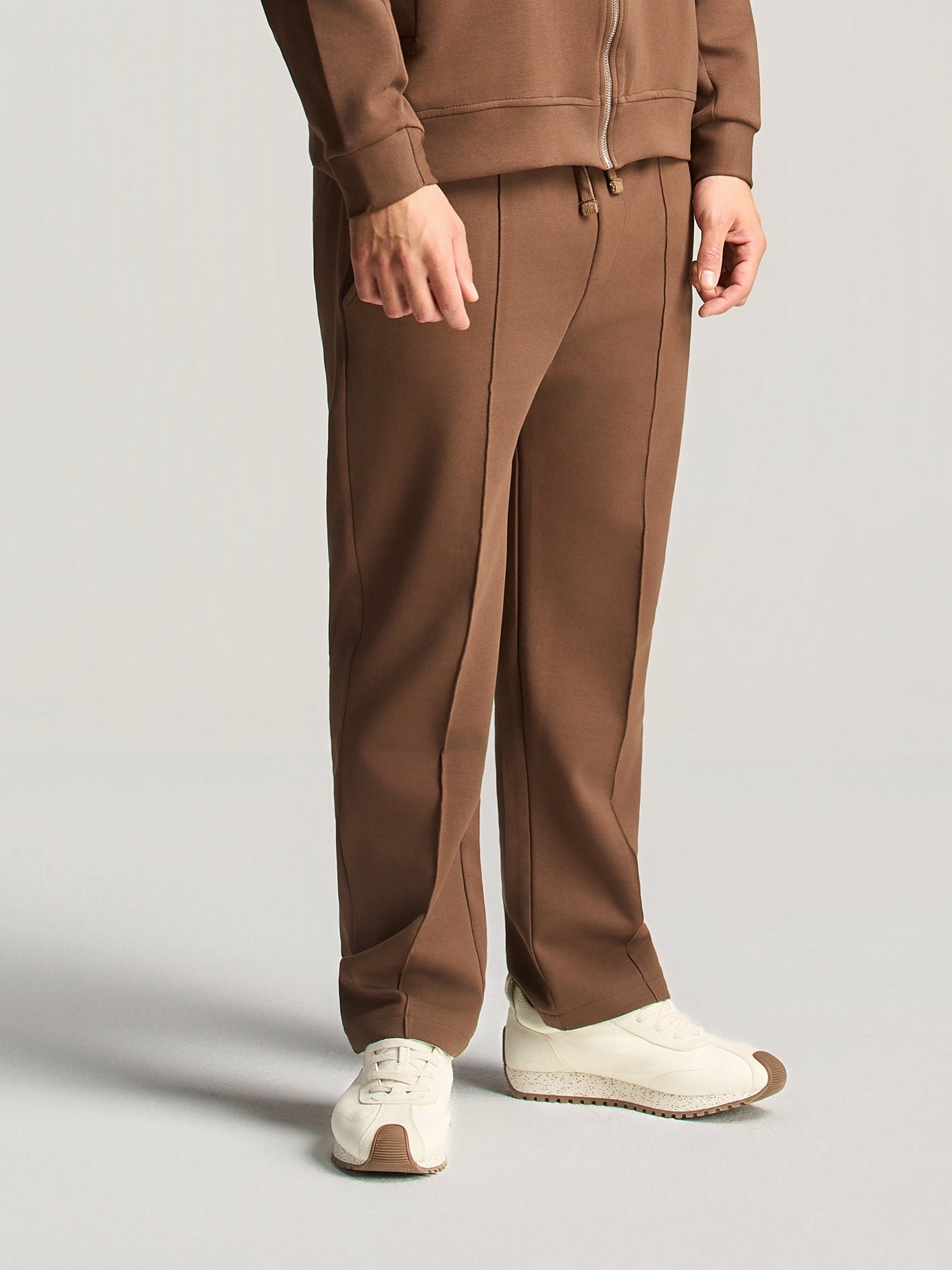 Brown Essential Tapered Pants