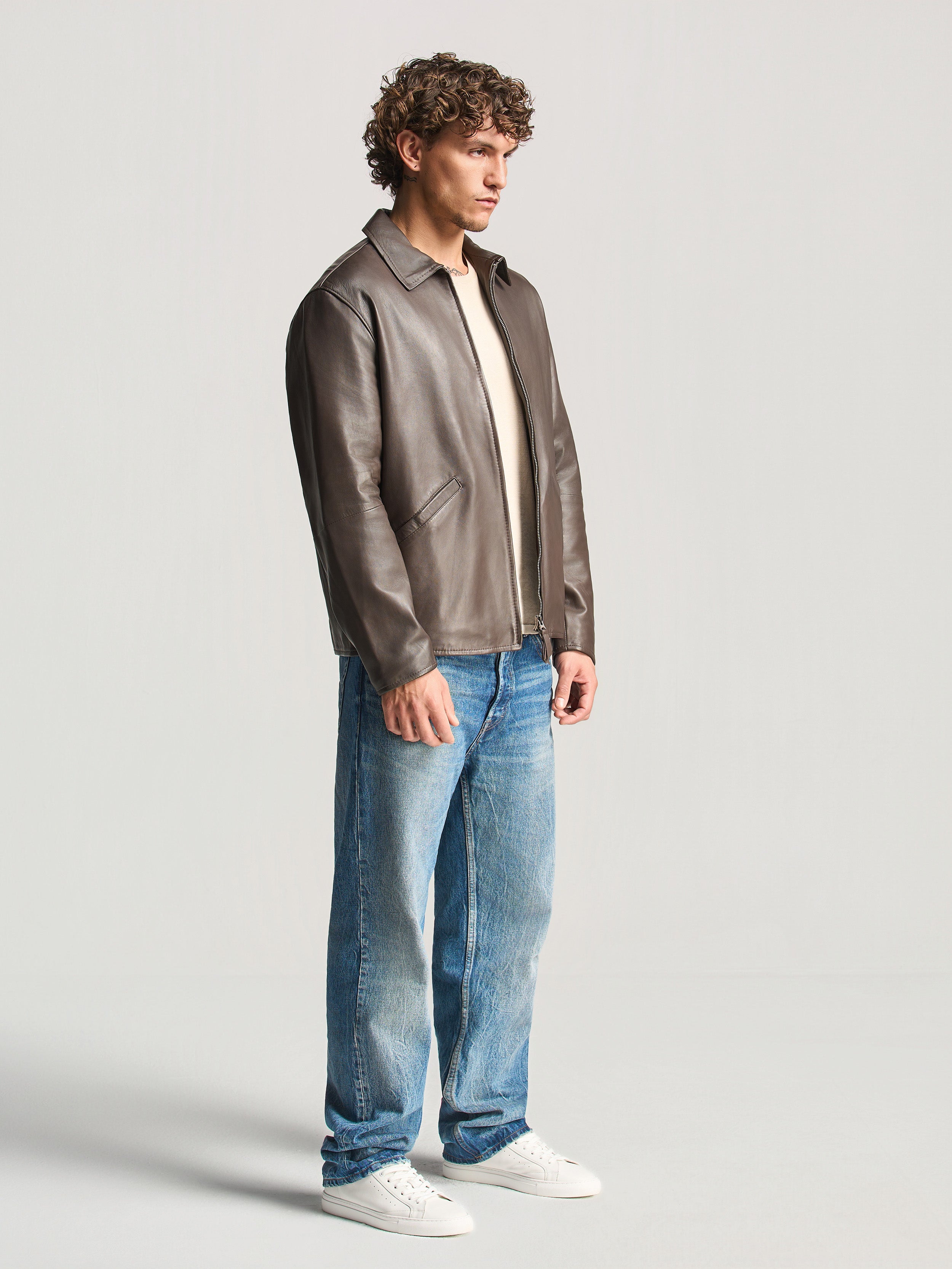 NAPPA LEATHER RELAXED FIT JACKET