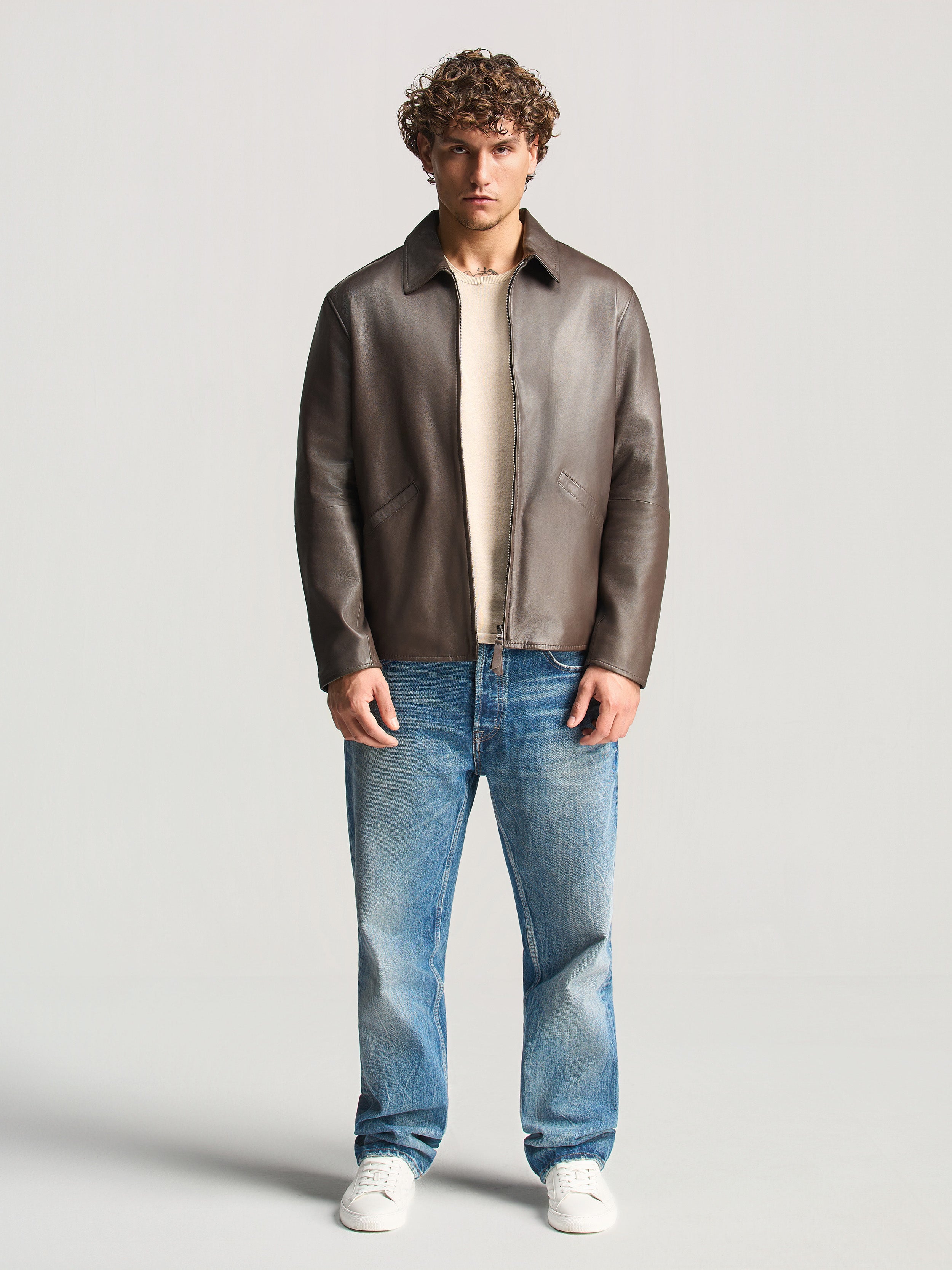 NAPPA LEATHER RELAXED FIT JACKET