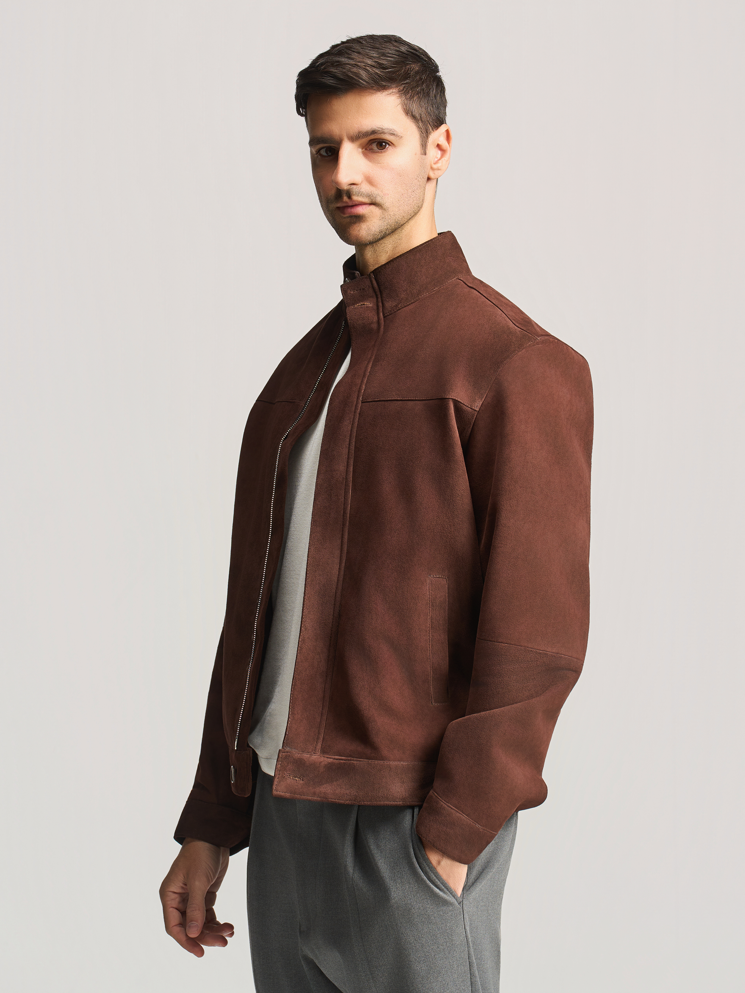 Suede Leather Jacket