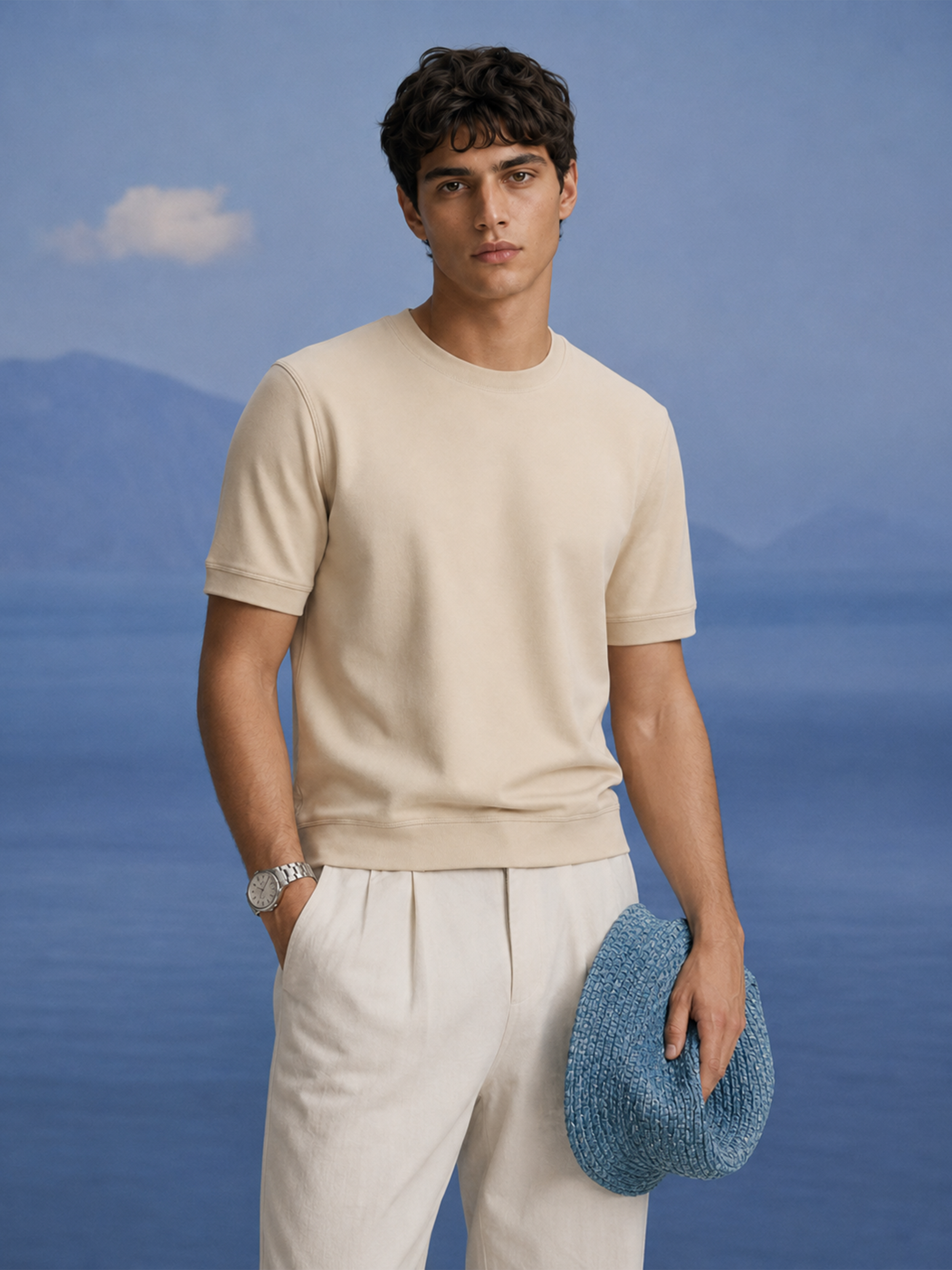 The Edge Beige Tee