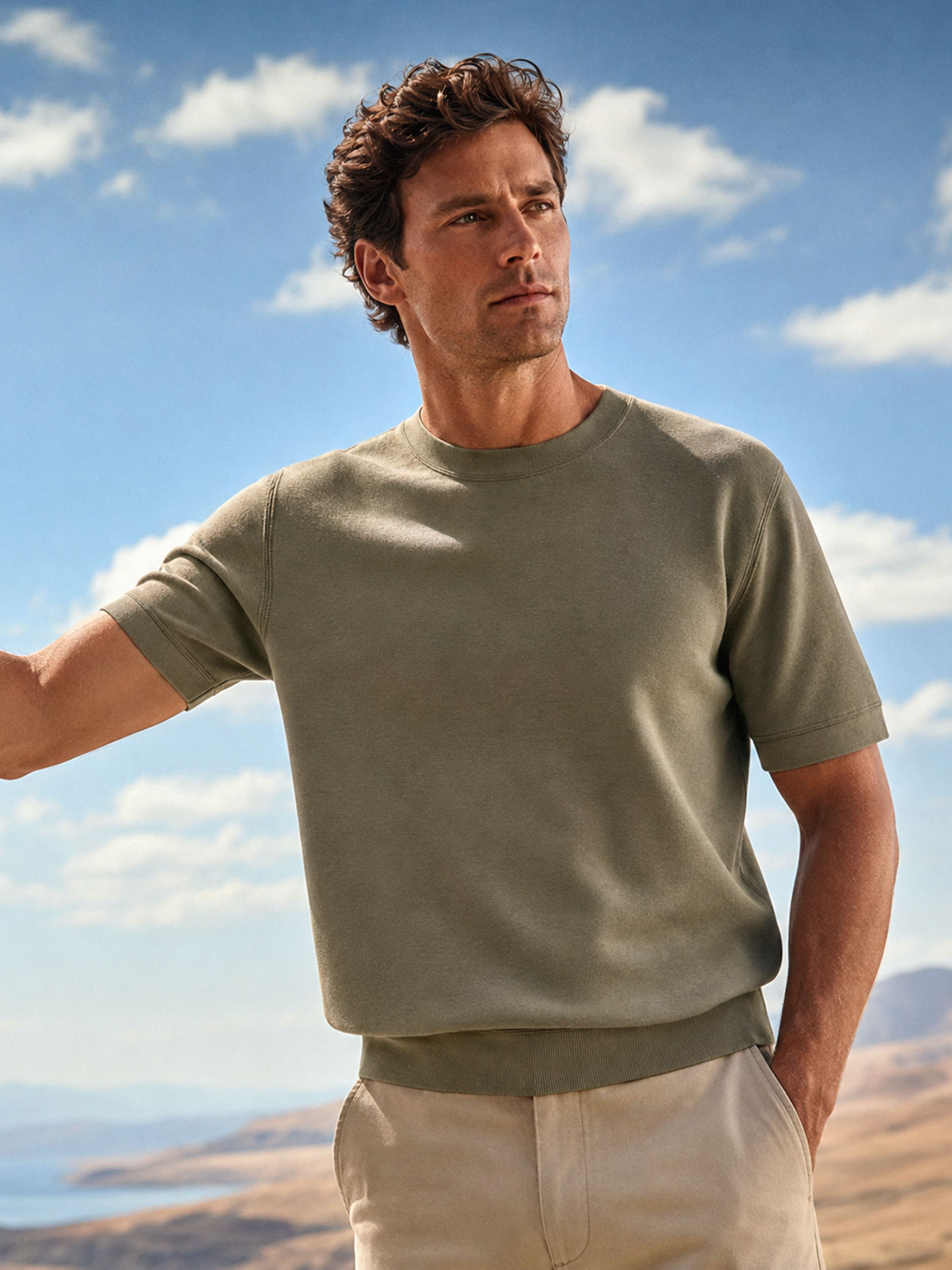 The Edge Olive Tee